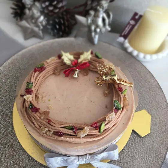 栗とショコラのクリスマスケーキ（１５cm丸型）