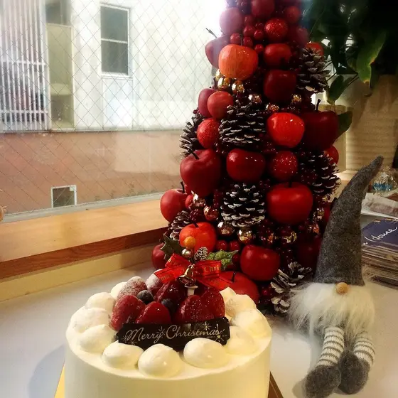 クリスマスのケーキ（生クリーム）１５ｃｍ　土日祝