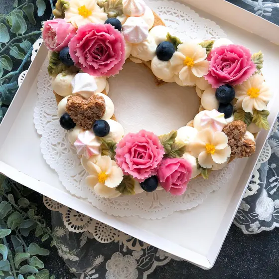 お花も食べられる♡海外で大人気のナンバーケーキ♡レッスン