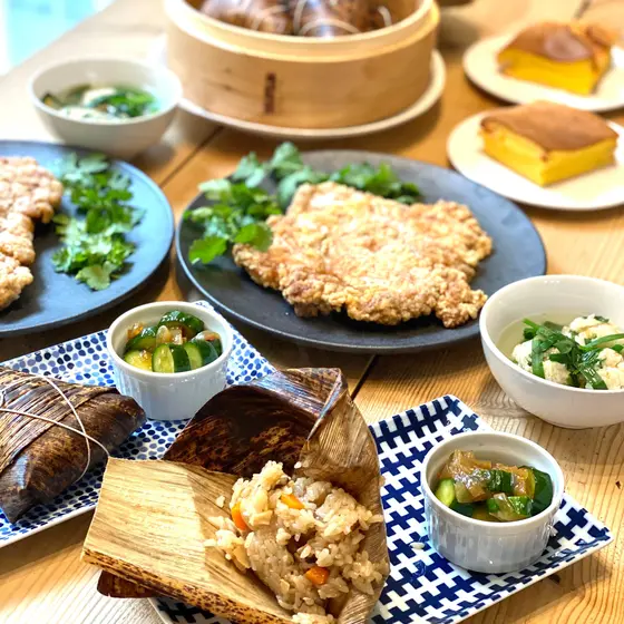 オンライン：台湾食べ歩き　台湾フライドチキン＆カステラ
