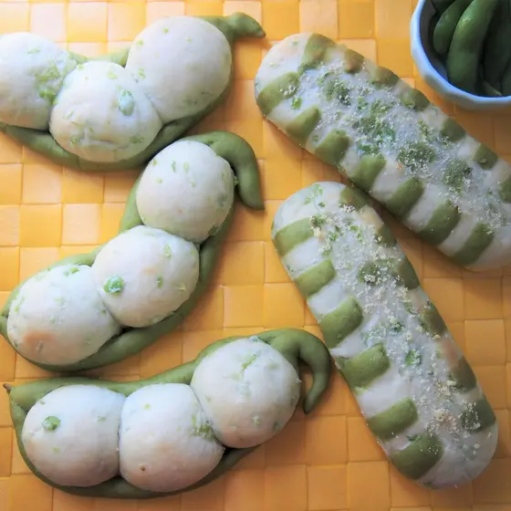 【夏季限定】枝豆たっぷり！枝豆パンとシマシマ枝豆チェダー