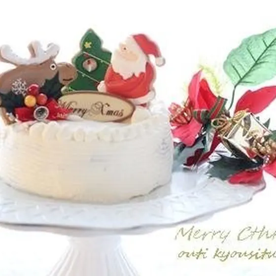 アイシングクッキー＆クリスマスケーキのコラボ