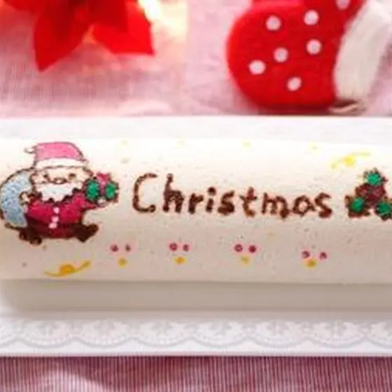 クリスマスシフォンロールケーキ
