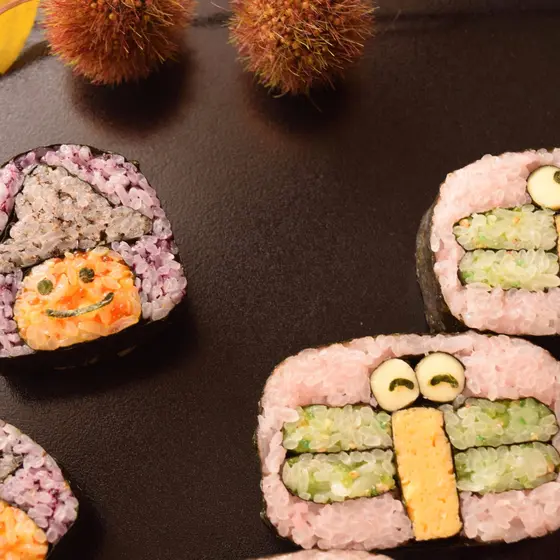 季節の飾り巻き寿司レッスン2種類