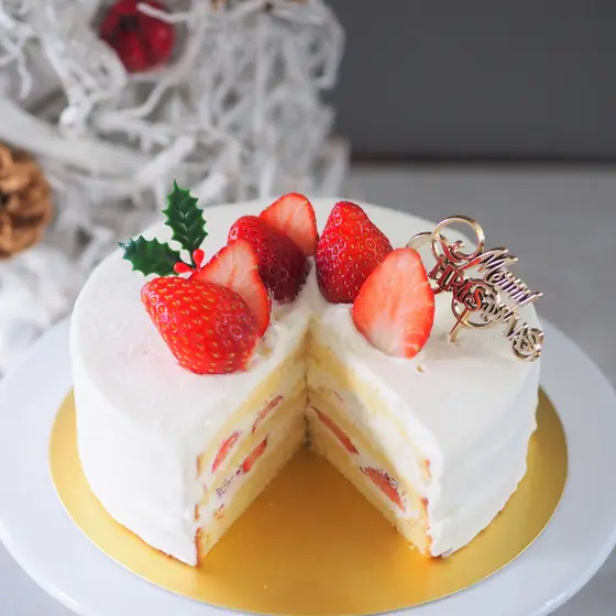 【教室開催】クリスマス2021～苺のショートケーキ