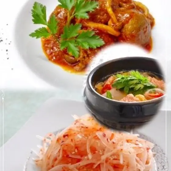 肉団子の甘ピリ辛他、春野菜の韓国料理レッスン