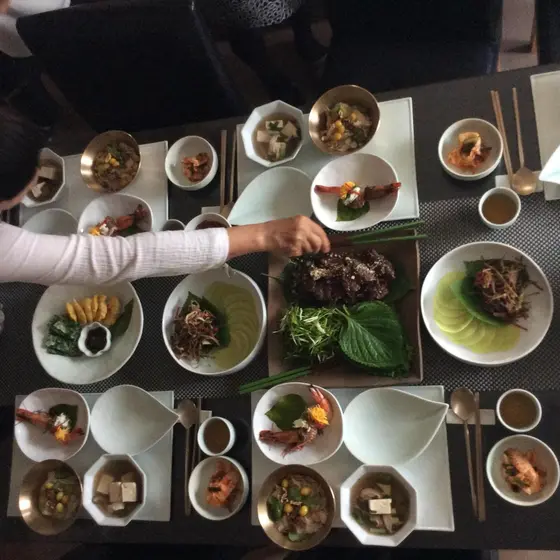 ソウルはカンナムで習った韓国料理