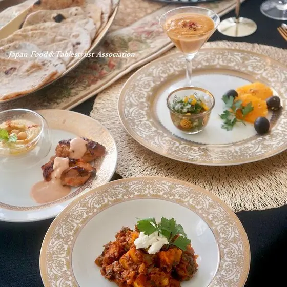 【単発レッスン】初めてさん大歓迎！ドバイの中東料理＆テーブルコーディネート