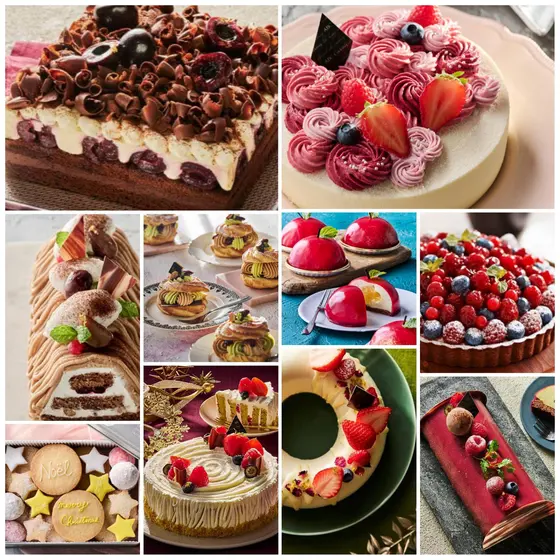 12月のケーキレッスン、すべて1回完結レッスン！お好きなケーキをお選びいただけます！