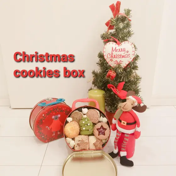 🎄７種類のクリスマスクッキー缶🍪