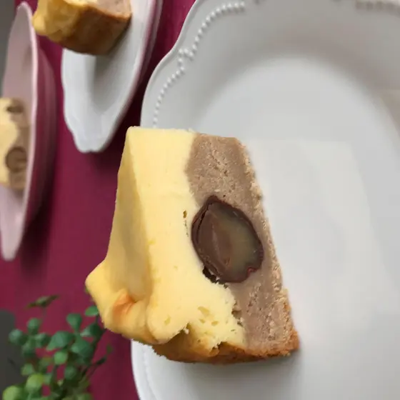 栗のチーズケーキ