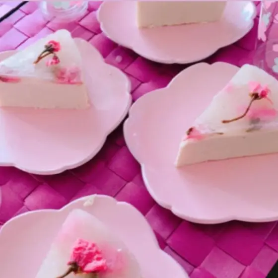 卵小麦粉乳製品白砂糖オーブン不要！桜咲くケーキ