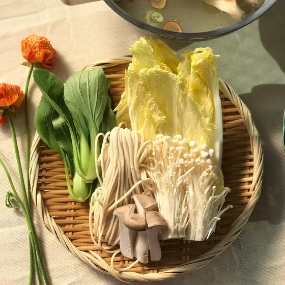 タッカンマリシャブ用野菜と麺