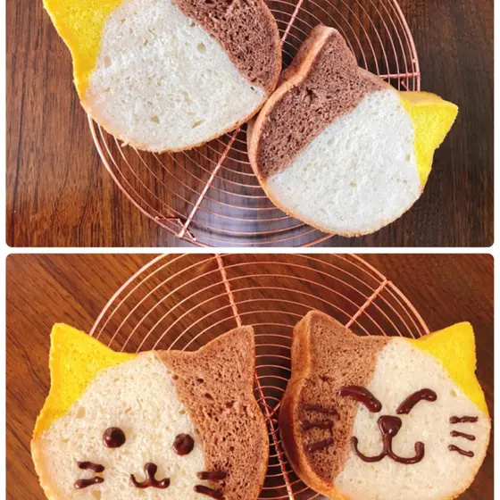かわいいネコ食パン焼きましょ〜