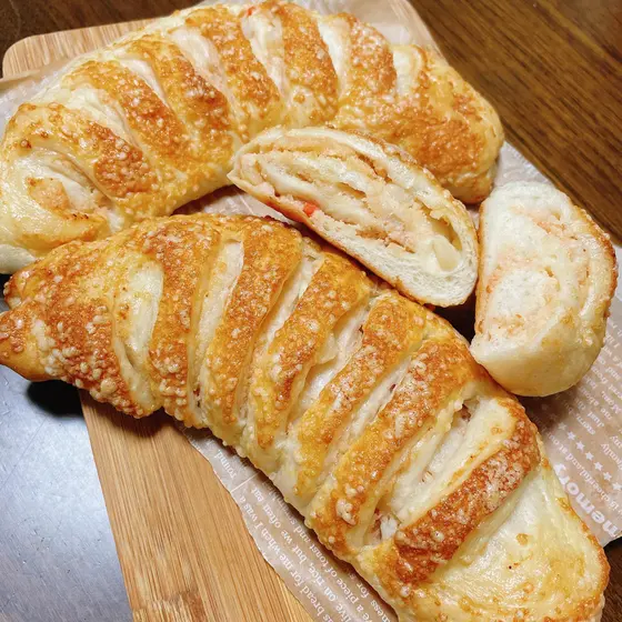 明太ポテトソフトフランス　お店屋さんみたいなパン作り・ひとつ上のパン作り