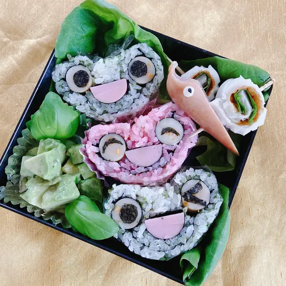カエルの飾り巻き寿司とプチ薬膳料理教室
