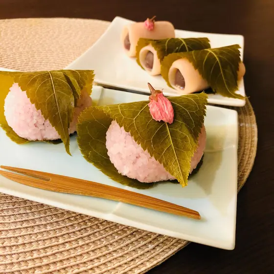 【ケーキ】2種の桜餅