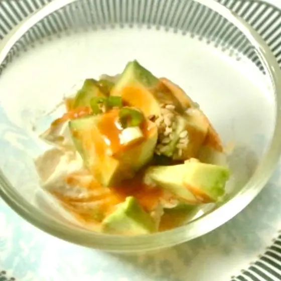 アボカドと豆腐の前菜