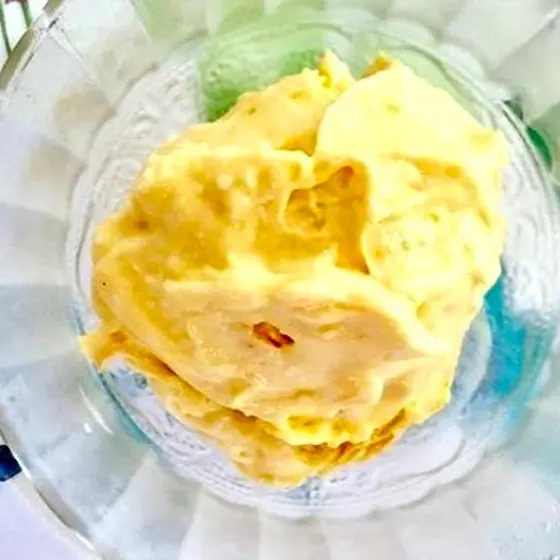 マンゴーのアイスクリーム