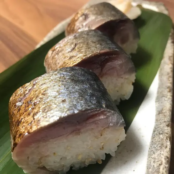 【基本の和食】鯖の棒寿司とお月見メニュー
