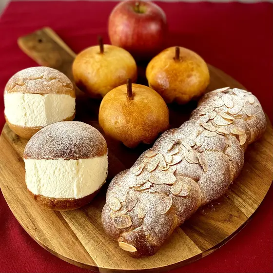 ブリオッシュ生地で3つのパン！今話題のマリトッツォ、ツオップ、アップルブリオッシュ ホシノ天然酵母で
