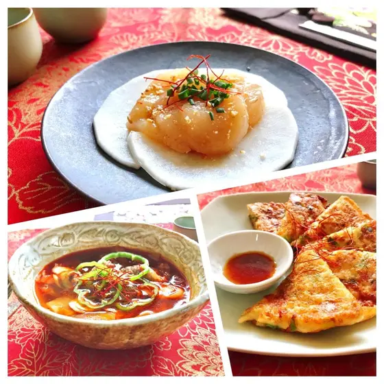 医食同源　冬の身体ポカポカ韓国料理〜ナムル、チヂミ、辛味スープ