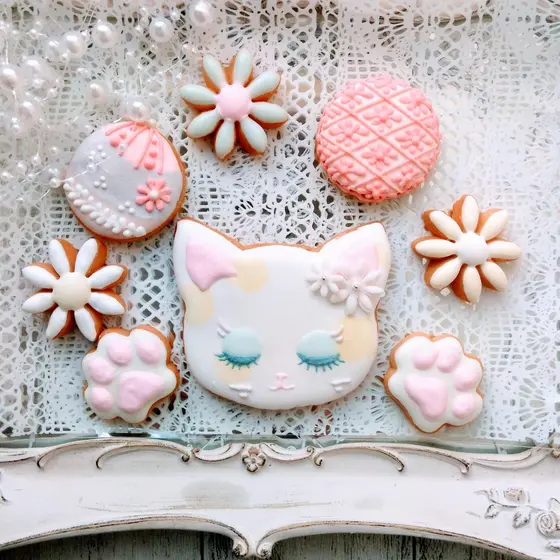 cute catのアイシングクッキー