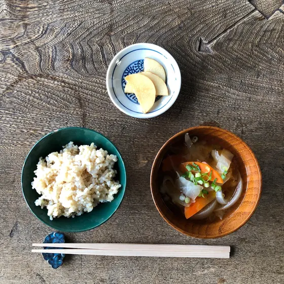 ☆オンライン教室体験レッスン☆玄米ご飯と季節のお味噌汁