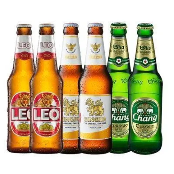 タイビール３種類の飲み比べ＆ノンアルコールドリンク