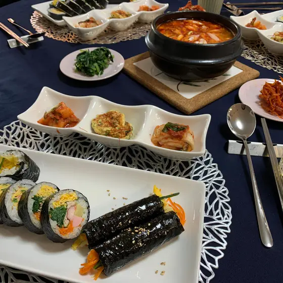 【春の韓国料理ホームパーティー】キンパプとコマキンパプ、純豆腐レッスン！（嬉しいお持ち帰り付き）