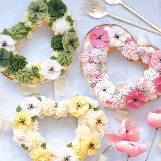 『あんこのお花®︎』で彩るナンバーケーキ(レッスン日リクエスト歓迎)