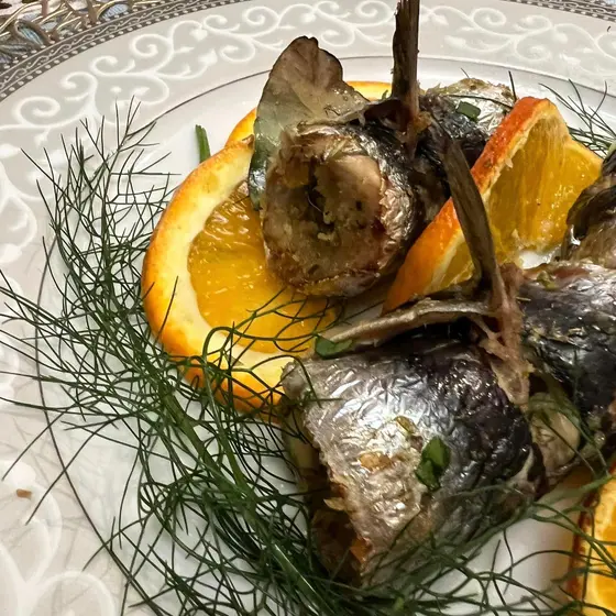 シチリア料理。イワシやムール貝を使って。