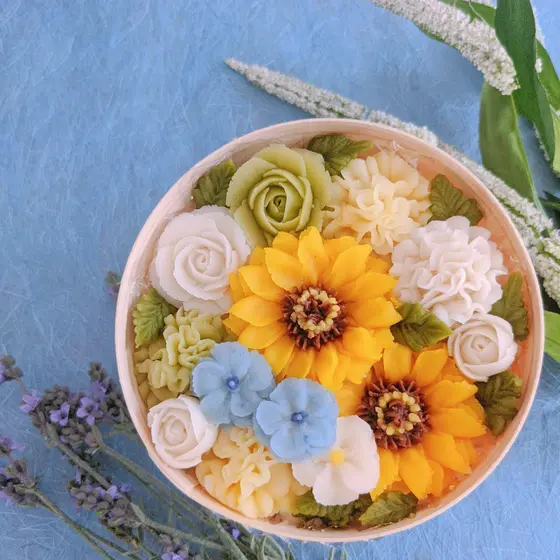 Flower cake 花Temari