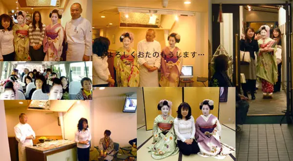 2010年4月本物の舞妓さんと一緒に京都ケーキツアー