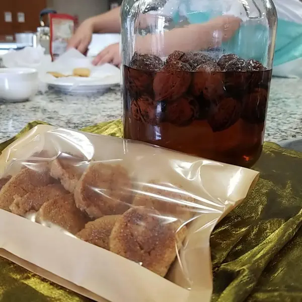 修道院のクッキー。オリジナルレシピ。くるみ酒を使って。