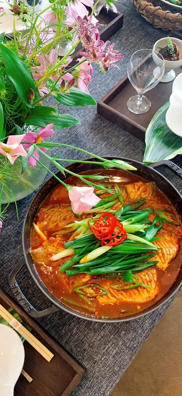 太刀魚の煮付け　韓国料理レッスン