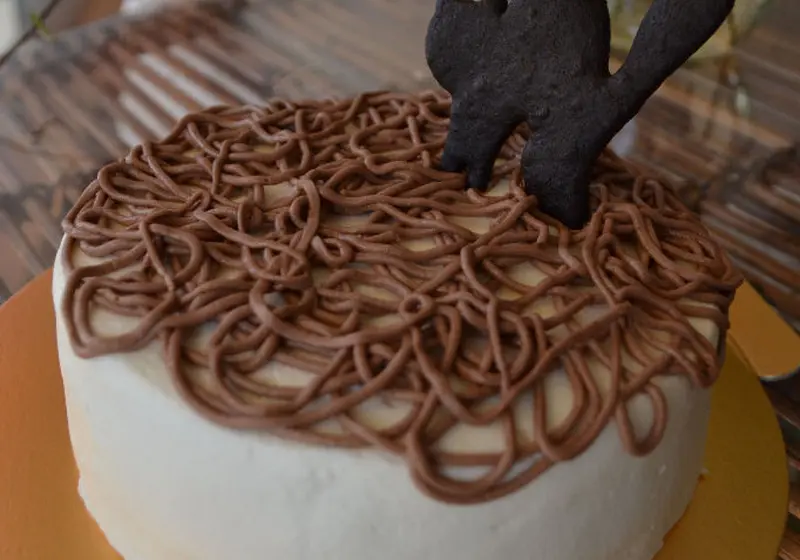 大人かわいいハロウィンケーキ デビルズフードケーキのレシピ 作り方 緒方 亜希野 料理教室検索サイト クスパ