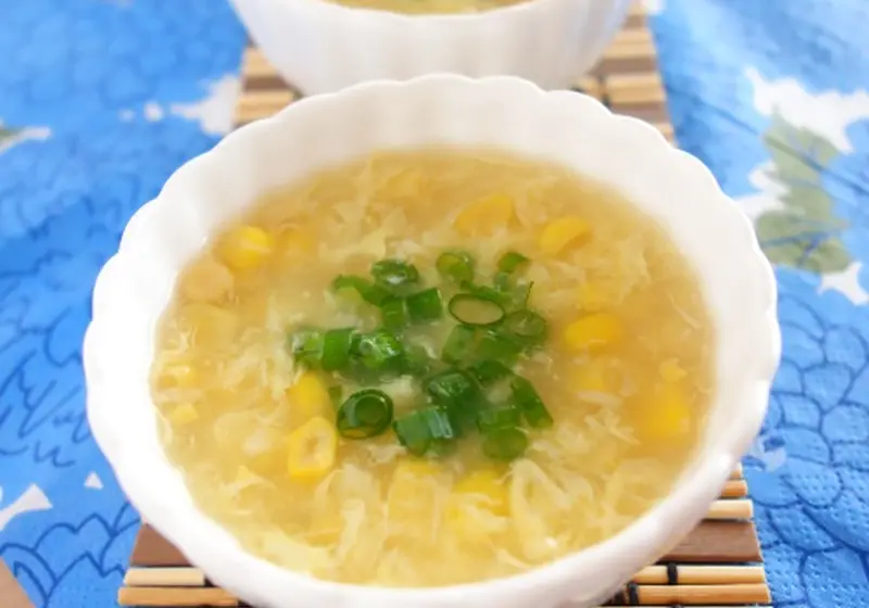 ふわシャキとろ ん 中華風コーンスープのレシピ 作り方 三宅 さおり 料理教室検索サイト クスパ