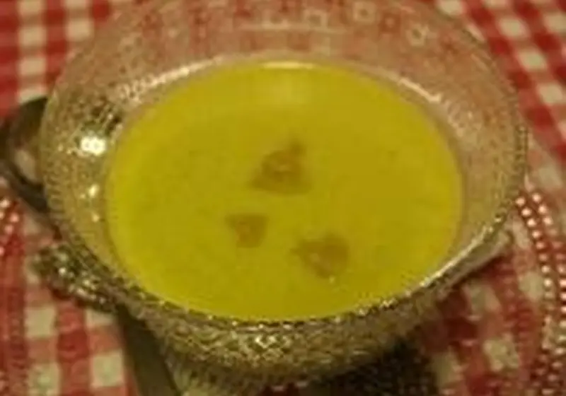 枝豆とアボカドの冷製スープ