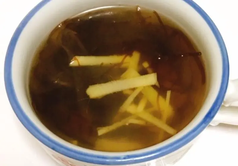 モズクの生姜スープ