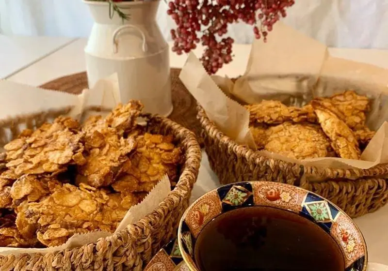 酵母のコーンフレーククッキーのレシピ 作り方 岡田友美佳 料理教室検索サイト クスパ